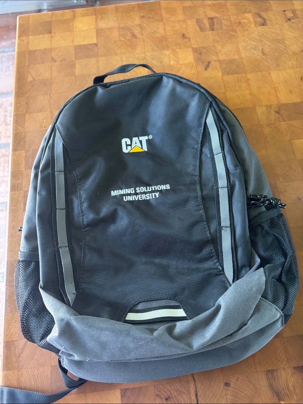 NWOT Cat branded Black & Gray Backpack